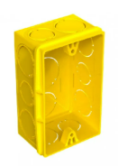 CAIXA DE LUZ 4X2 PP REUE COR: AMARELO