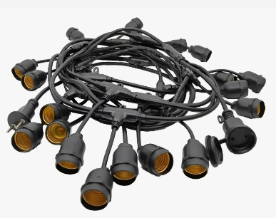 VARAL DE LUZ 5M 10 PARA LAMPADAS  E27 CL KIAN