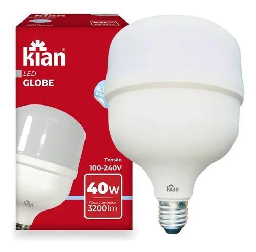LAMPADA LED GLOBE 40W 3,0K BIV E27 KIAN
