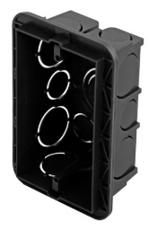 CAIXA DE LUZ 4X2 PP REUE COR: PRETO