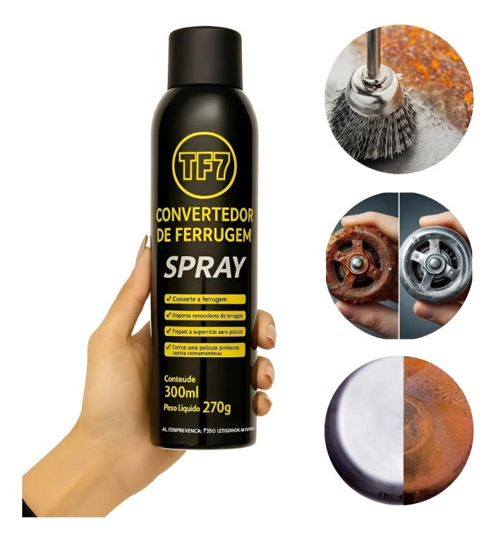 CONVERTEDOR FERRUGEM SPRAY 300ML 270G-TF7
