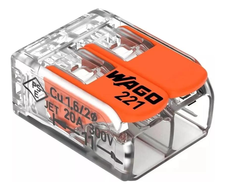 CONECTOR DE EMENDA 2 POLOS-FLEXIVEL 0,14-4,0MM