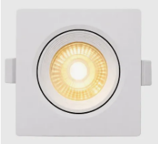 SPOT SMD 7W QUADRADO BRANCO 3000K