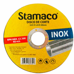 DISCO DE CORTE INOX 115X1.0X22