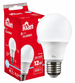 LAMPADA LED BULBO A 12W 4,0K BIV E27 KIAN