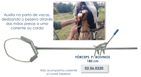 FORCEPS PARA BOVINOS 180CM