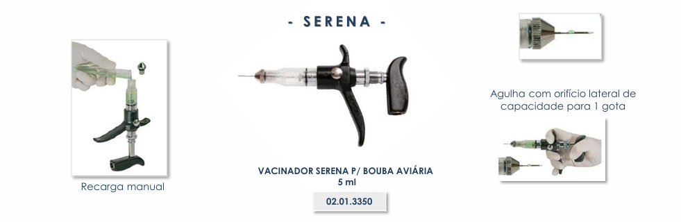 VACINADOR SERENA P/ BOUBA AVIÁRIA 5 ml