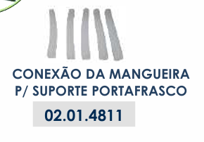 CONEXÃO DA MANGUEIRA PARA SUPORTE PORTAFRASCO