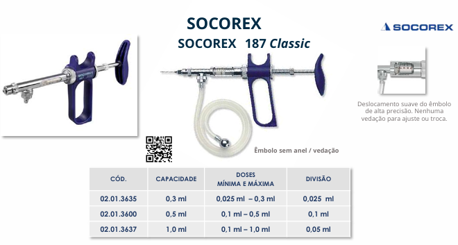 VACINADOR SOCOREX 187 CLASSIC - 0,5ml