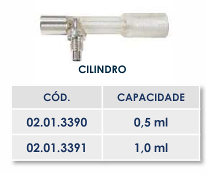 CILINDRO - REPOSIÇÃO VACINADOR SERENA - 1,0ml