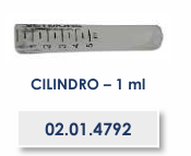 CILINDRO 1ml - REPOSIÇÃO VACINADOR KABER LUTIN FLUXO CONTÍNUO