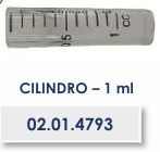 CILINDRO 1ml - REPOSIÇÃO VACINADOR KABER FLUXO CONTÍNUO DUPLO CILINDRO 1ml