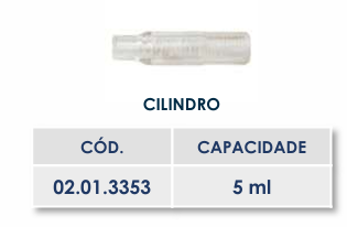 CILINDRO REPOSIÇÃO PARA VACINADOR SERENA DE BOUBA AVIÁRIA - 5ml