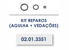 KIT REPAROS (AGULHA + VEDAÇÕES) REPOSIÇÃO VACINADOR SERENA PARA BOUBA AVIÁRIA - 5ml