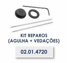 KIT REPAROS (AGULHA + VEDAÇÕES) REPOSIÇÃO VACINADOR SMART PARA BOUBA AVIÁRIA - 5ml