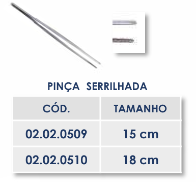 PINÇA SERRILHADA - 18cm