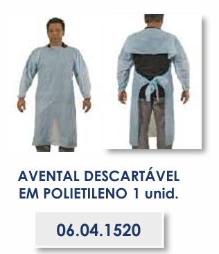AVENTAL DESCARTÁVEL EM POLIETILENO