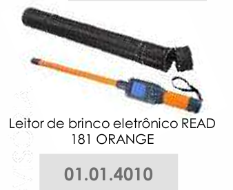 LEITOR DE BRINCO ELETRÔNICO READ 181 ORANGE
