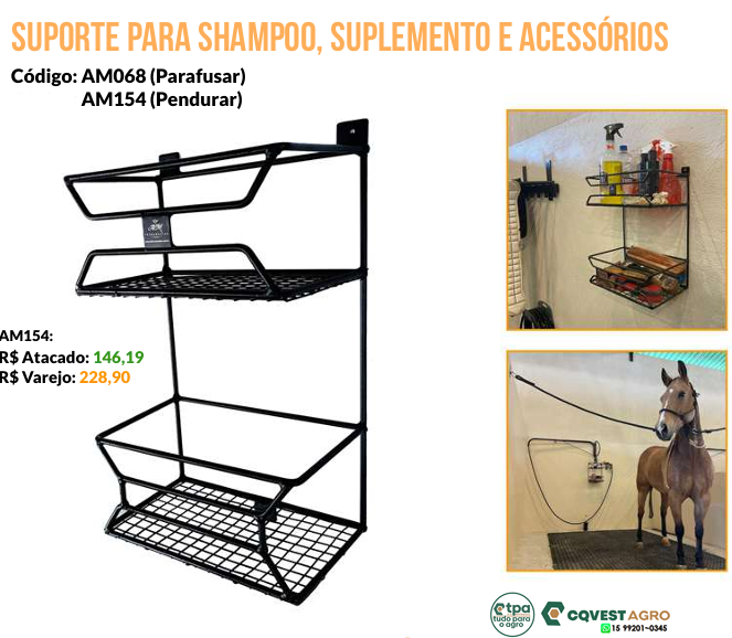 SUPORTE PARA SUPLEMENTOS E ACESSÓRIOS (PENDURAR)