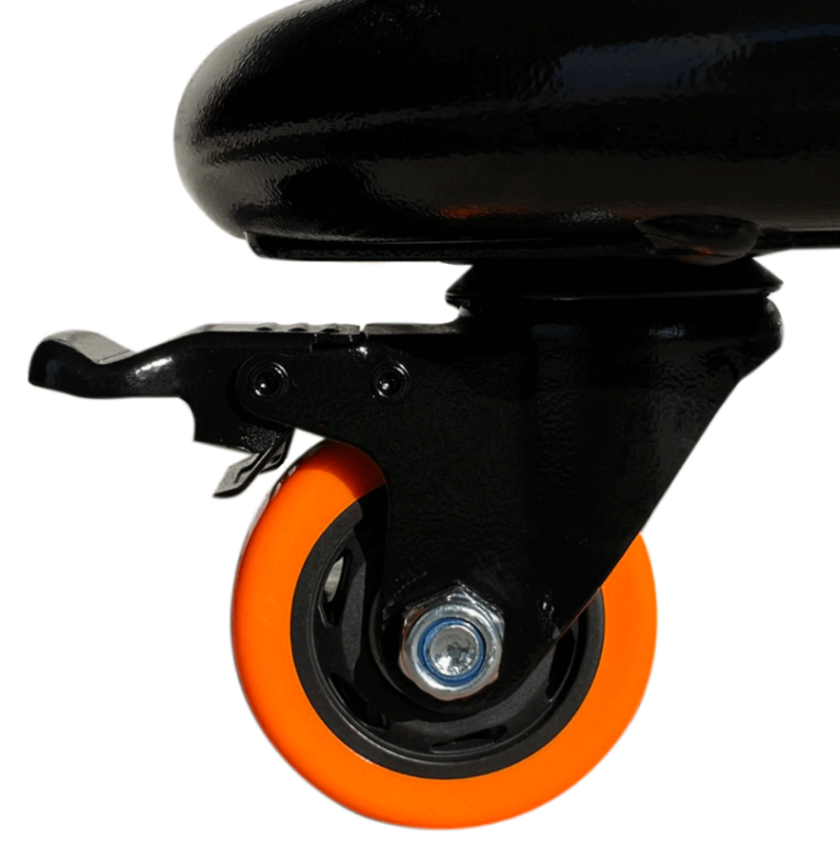 CAVALETE COM CESTO E RODINHAS (2 LUGARES)