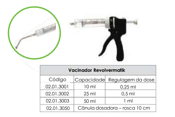 VACINADOR REVOLVERMATIK - 25ml