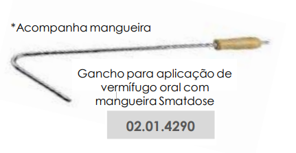 GANCHO PARA APLICAÇÃO DE VERMÍFUGO ORAL COM MANGUEIRA SMARTDOSE