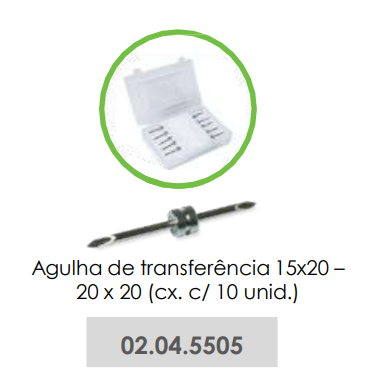 AGULHA DE TRANSFERÊNCIA 15x20 - 20x20