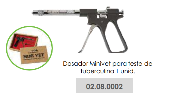 DOSADOR MINIVET PARA TESTE DE TUBERCULINA