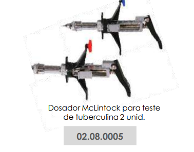 DOSADOR MCLINTOCK PARA TESTE DE TUBERCULINA