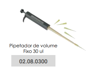 PEPETADOR DE VOLUME FIXO - 30 ul